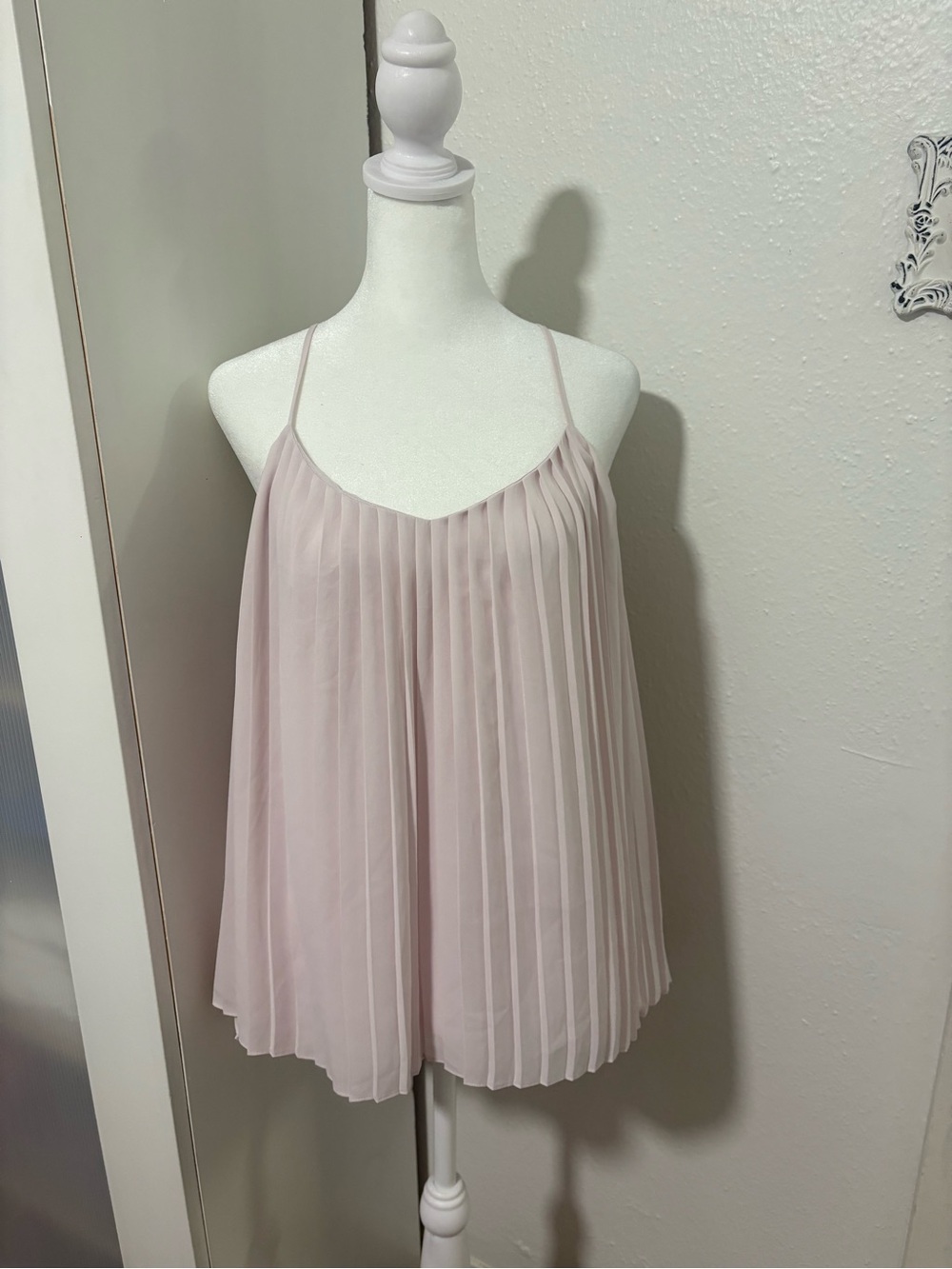 Express Blush Pleated Camisole Top